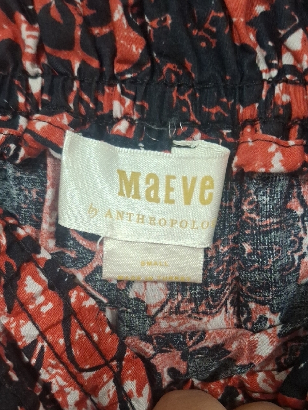 Maeve by Anthropologie Black and Pink Floral Maxi Skirt Size S - Picture 3 of 6